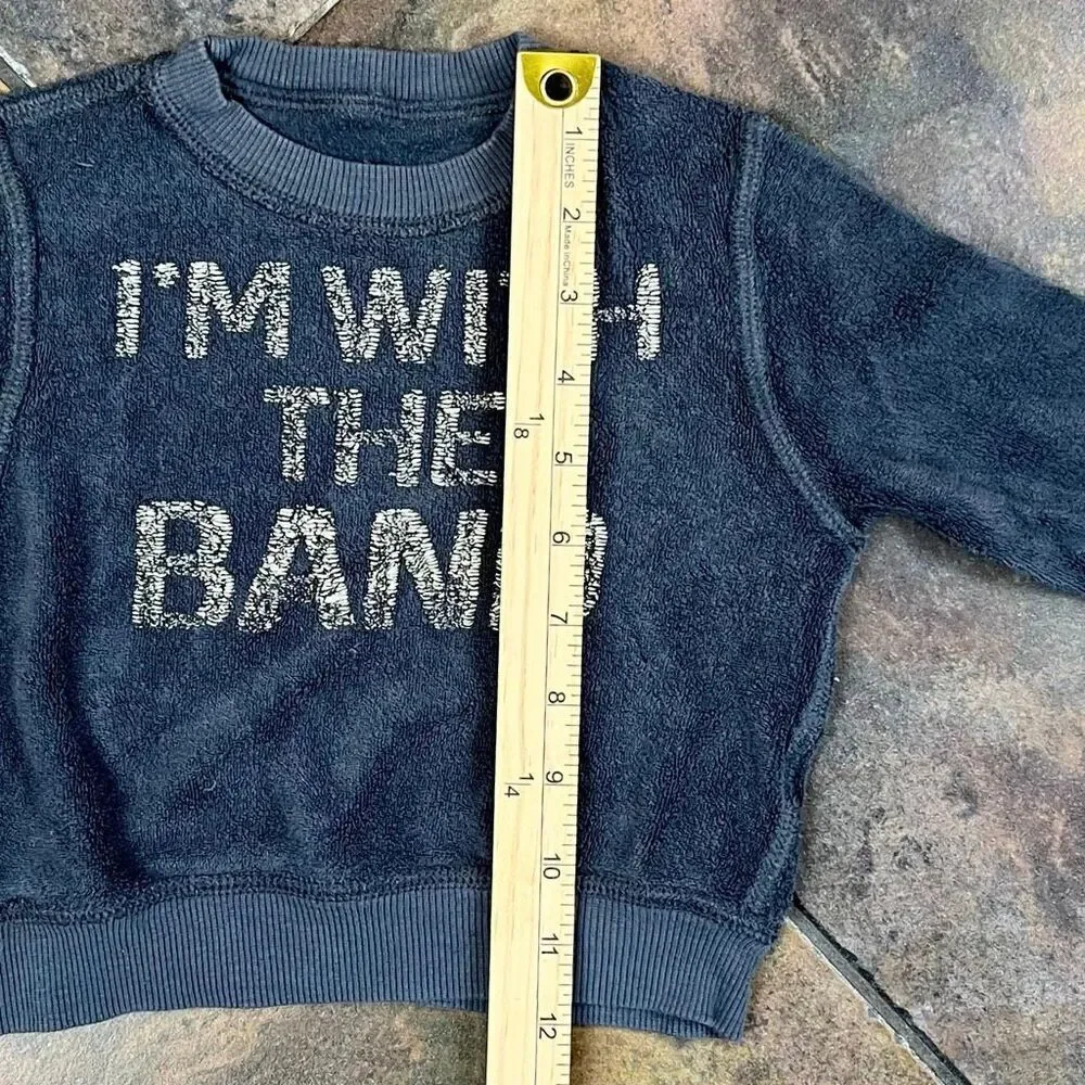 Boy’s Reversible I Am With The Band Sweatshirt 18-24 M